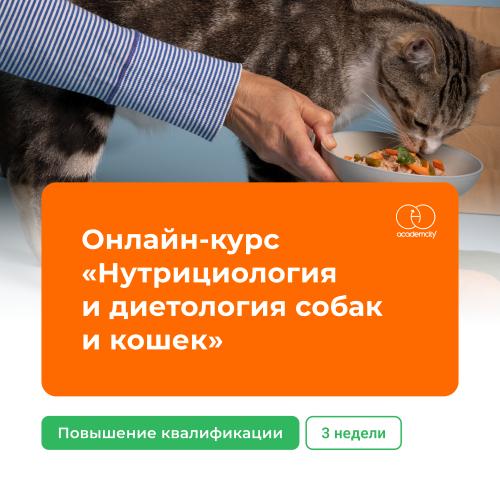 Онлайн-курс «Нутрициология и диетология собак и кошек»