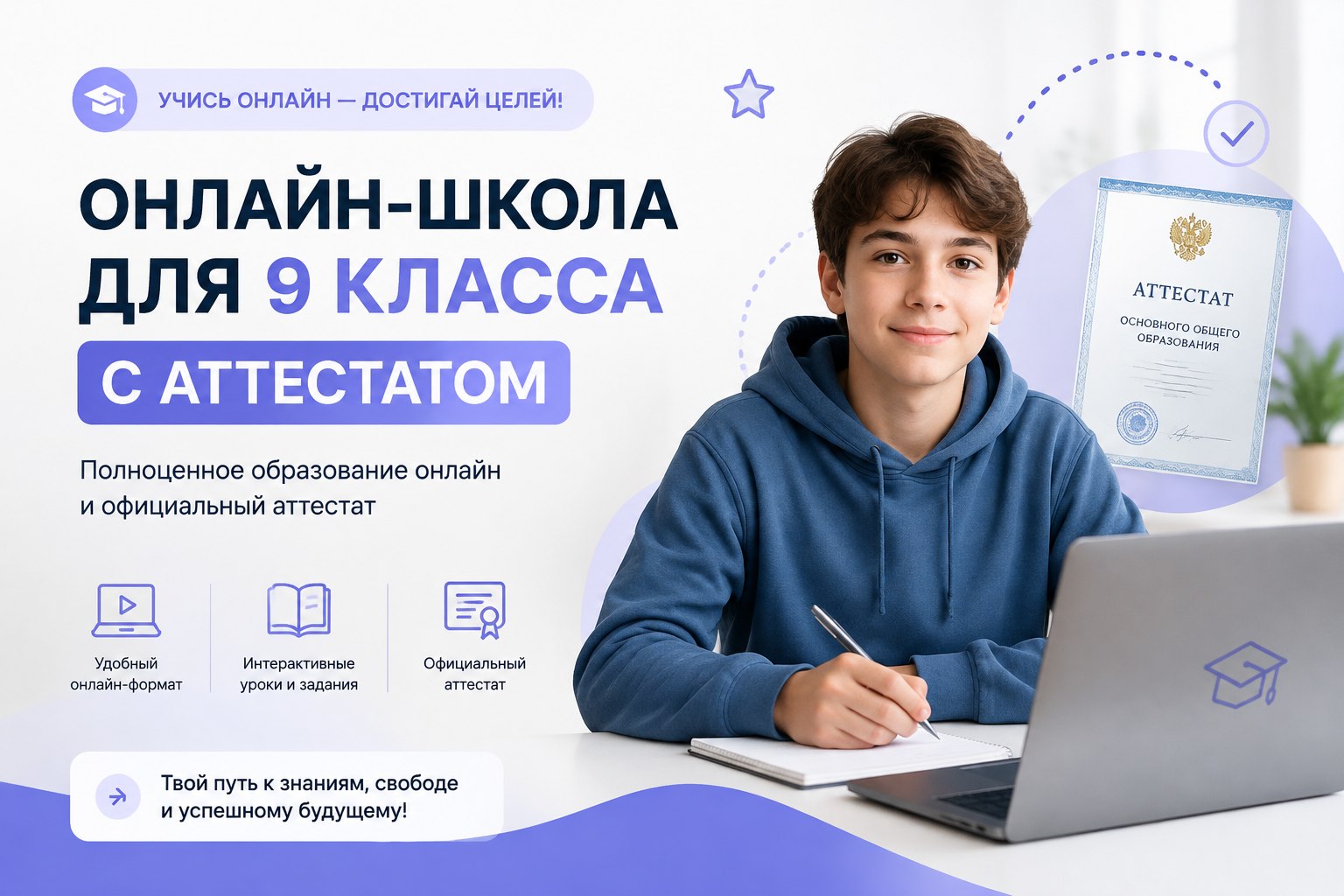 Как выбрать онлайн-школу для 9 класса с аттестатом: рейтинг, цены 2026 года и отзывы