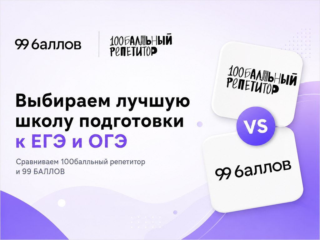 100балльный репетитор или 99 БАЛЛОВ: какую онлайн-школу выбрать для подготовки к ЕГЭ и ОГЭ