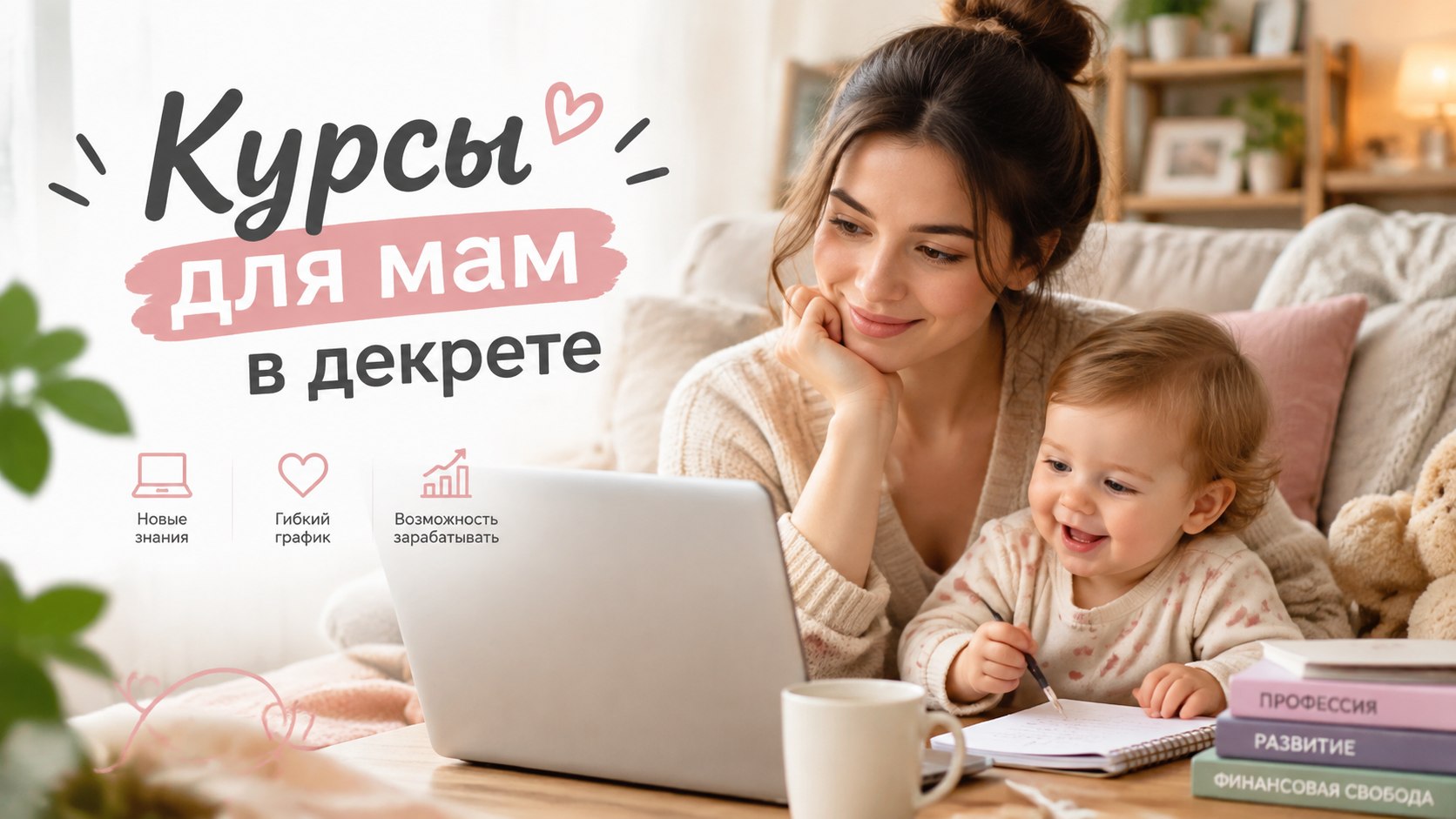 ТОП-10 онлайн-курсов для мам в декрете: обучение удалённым профессиям с нуля