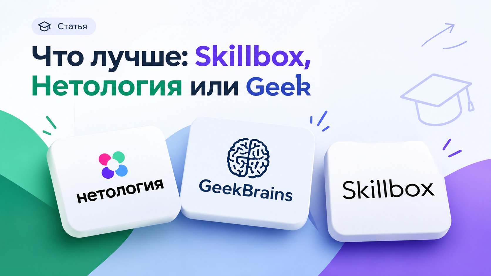 Что лучше: Skillbox, Нетология или GeekBrains? Большое сравнение курсов, цен и трудоустройства