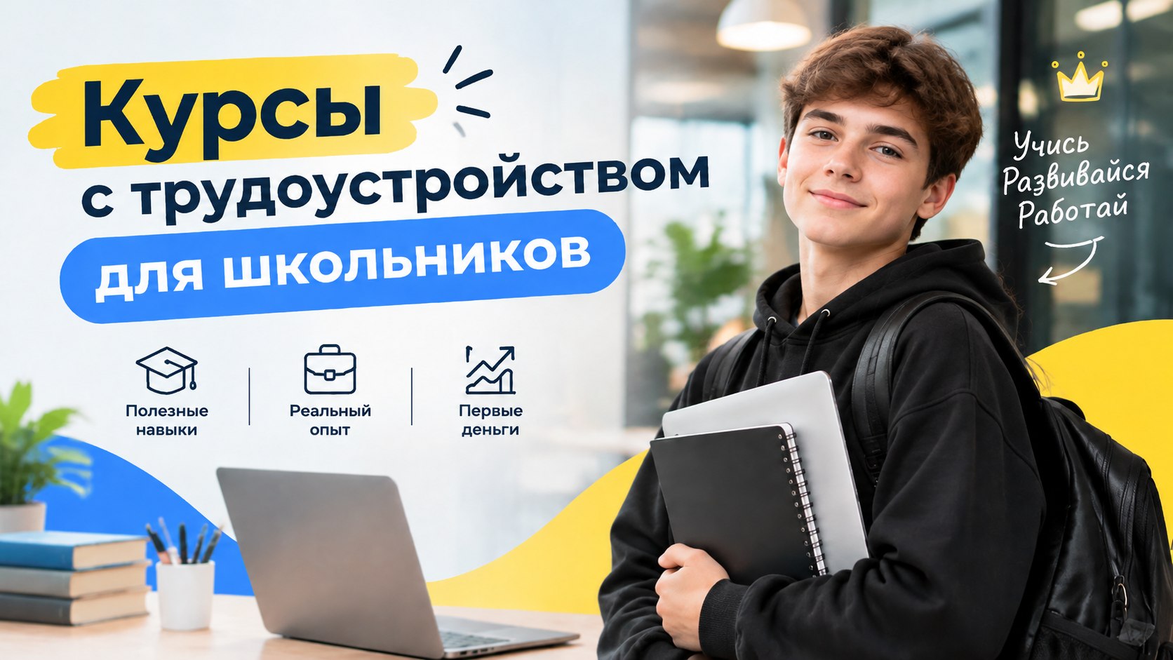 ТОП-10 курсов с трудоустройством для школьников: цены, рассрочка, стажировки