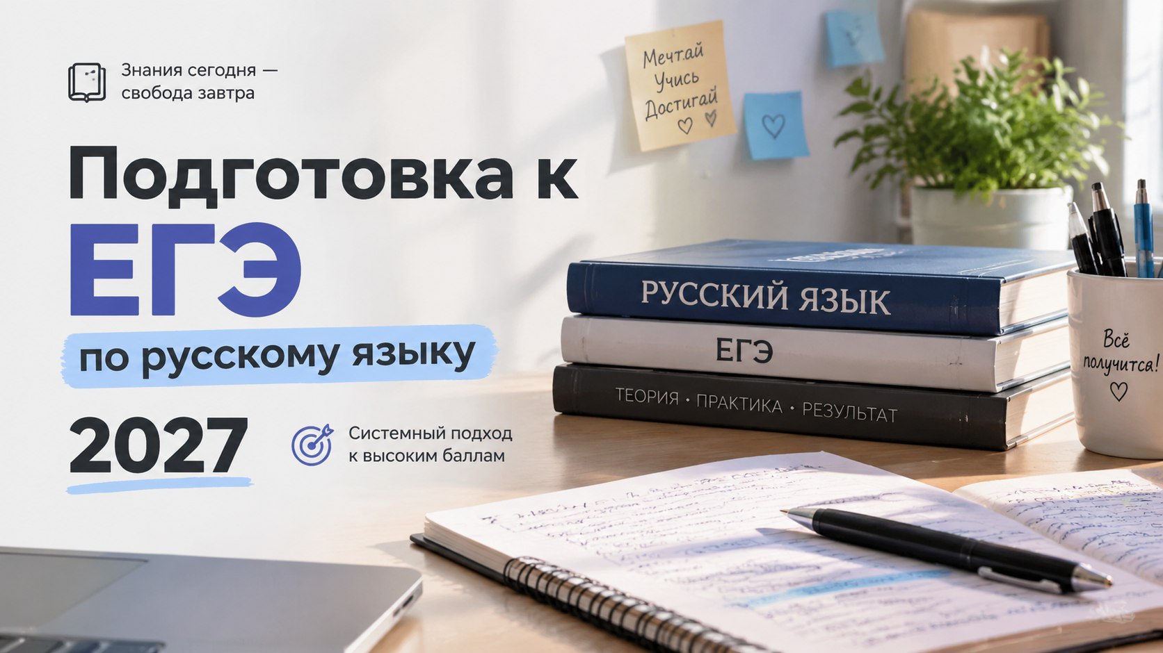 Подготовка к ЕГЭ по русскому языку 2027: структура экзамена, план по шагам и примеры заданий ФИПИ