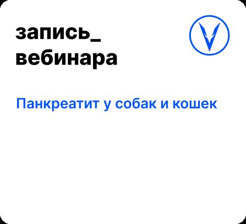 Вебинар: Панкреатит у собак и кошек
