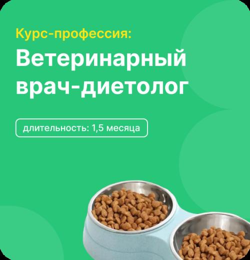 Профильный курс: Ветеринарный врач-диетолог. Тариф Оптимальный
