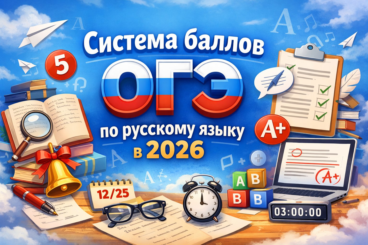 Система перевода баллов ОГЭ 2026 по русскому языку в оценки